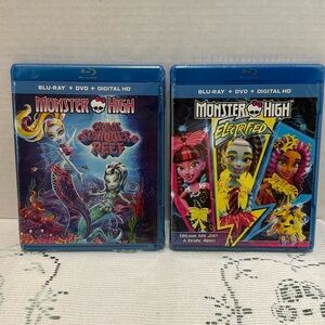 Monster High Great Scarrier Reef & Monster High Electrified Blu-Ray DVDs